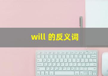 will 的反义词